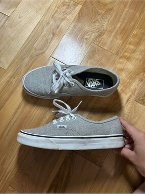 Vans Sneakers in Light Gray with White Laces